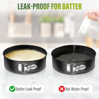 Vakoo 7 Inch Springform Pan - Nonstick, Leakproof Cheesecake Pan for Baking, Easy Release, No Parchment Paper Needed