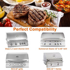 Half Size Griddle Insert for Blaze 3, 4 and 5 Burner Grills Reversible Cast Iron Griddle Plate for Summerset Sizzler 32", 40" and AOG 24'' T Series Flat Top Griddle for RCS 32" Grills