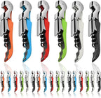 36 Pieces Wine Key wine opener Stainless wine bottle opener Fold Serrated Foil Cutter wine Key for Family, Company Party,Bars,Restaurants(6 Color)