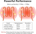 Deep Fryer with Basket, 3400w 9.1Qt Oil Tank / 4Qt Basket x 2, Stainless Steel Countertop Electric Fryer for Home and Commercial Use, Oil Fryer with Temperature Control and Double Overheat Protection