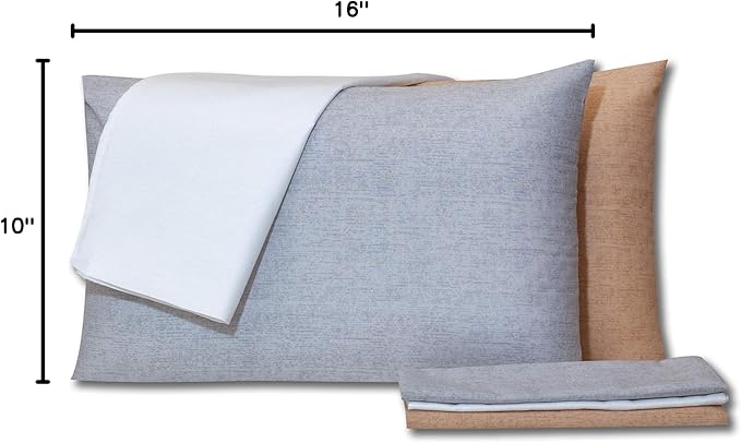 ProComf Travel and Camping Mate/Baby/Kid's/Teen's/Adult's Memory Foam Pillow (Snow White with Covers)