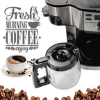12-Cup Replacement Coffee Carafe Pot only Compatible with Hamilton Coffee Maker, Machine, Brewer Models 49980A, 49980Z, 49983, 49618, 46300, 46310, 49976, 49966, 49350 | Black