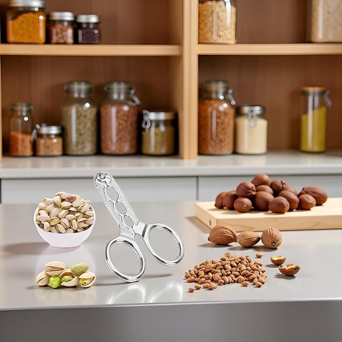 Nut Crackers Nuts Pistachio Sheller Opener Kitchen Tools Stainless Steel Nutcracker Multi-Function Walnut Pine Sheller Opener Specialty Gadgets