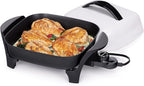 Presto 06620 11-Inch Electric Skillet,Black/White