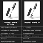 Subminimal Performance Milk Foamer - NanoFoamer Lithium Handheld Frother - Rechargeable, Dual-Speed - Microfoamed Milk in 30sec, Barista-Style Coffee Drinks at Home - White Special Edition