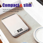 Food Kitchen Scale High-Precision Digital Scale Accurate Weighing for Baking & Cooking Enthusiasts (Silvery & Black)