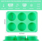 Siodisr 2Pcs Oreo Cookie Chocolate Silicone Mold, 6-Cavity Round Cylinder Oreo Chocolate Cover Molds for Candy, Silicone Baking Molds for Mini Cakes, Jelly