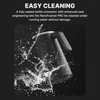Subminimal NanoFoamer Milk Foamer Pro Gen-2 – Revolutionary Hands-Free Microfoam Maker for Cafe-Quality Foam, Coffee Bar Accessories for Dairy & Plant-Based Milk – US Plug Type