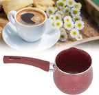 Mini Saucepan, Nonstick Butter Warmer Multi Milk Pot Stockpot Practical Small Melting Pot with Handle Pour Spouts