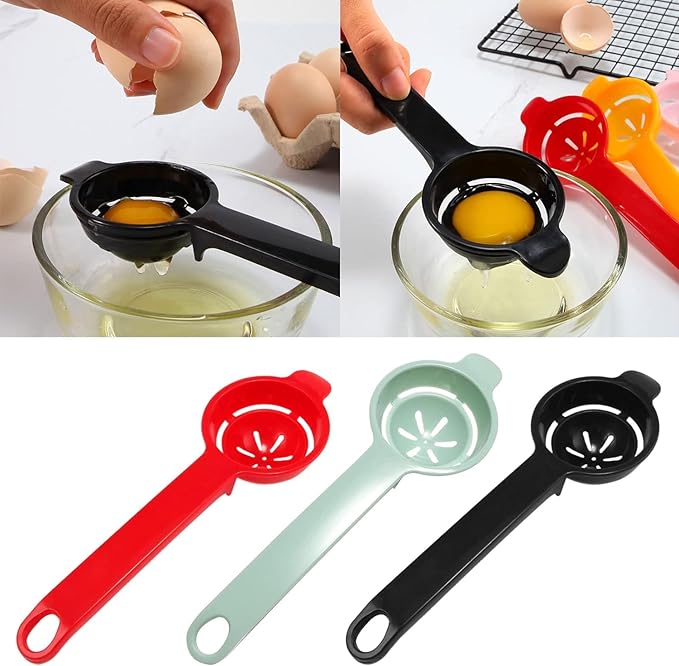 Light Green Egg White Yolk Separator Tool Food-grade Egg Baking Cooking Kitchen Tool Hand Egg Cooking Tools Egg Divider Seperator Egg Separators Specialty Tools and Gadgets