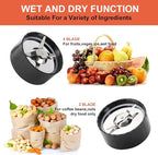 Uten 5-in-1 Smoothie Blender 42 oz/1.25L, Multi-Functional Mixer, Smoothie Maker, Juicer, Grinder with 304 Stainless Steel Blades, BPA-Free, Dishwasher Safe, Includes 3 Blender Cups & 2 Travel Bottles
