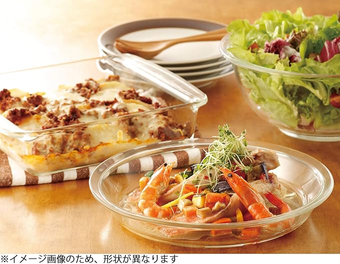 iwaki KBC3850 BC3850 Heat Resistant Glass Toaster Oven Dish, Basic Series, 9.4 x 5.7 x 1.4 inches (240 x 145 x 35 mm), 23.7 fl oz (700 ml)