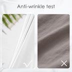 BALCONY & FALCON Rectangle Tablecloth Washable Wrinkle Resistant and Water Proof Table Cloth Decorative Linen Fabric Tablecloths for Dining Parties Kitchen Wedding and Outdoor Use (White, 57x118)