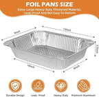 Findful Aluminum Pans 9x13 (30 Pack) – Foil Pans, Aluminum Trays for Cooking, Baking, Storing & Prepping Food – Tin Foil Pan, Disposable Baking Pan – Heavy-Duty, Leak-Proof & Oven-Safe