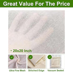 10 Pcs Cheese Cloths for Straining, 20x20 Inch Grade 100 Precut Cheese Cloth With Fabric Fine Mesh Cloth, 100% Unbleached Cotton, Reusable Muslin Cheesecloth for Straining, Juicing, Cooking Turkey