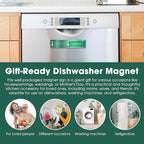 Christmas Dishwasher Clean Dirty Sign - Red & Green Clean Dirty Magnet for Kitchen Decor & Home Organization Gift, Easy Slide with Extra Tape (Green-06)