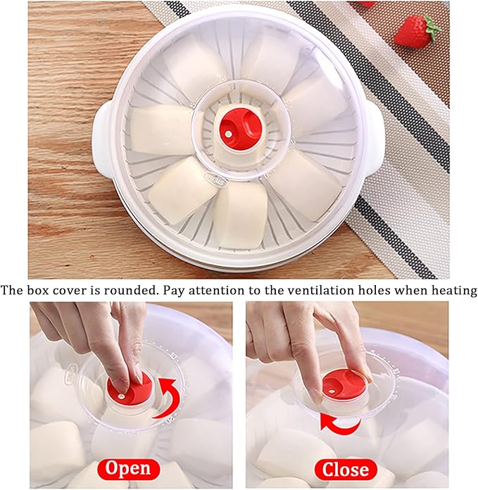 Microwave Vegetable Steamer, Microwave Steamer for Vegetables, Microwave Heating Bowl, Micro Cookware for Cooking (2 - Layer)