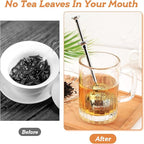 Tea Ball Tea Infuser for Loose Leaf Tea, Stainless Steel Tea Strainers Loose Leaf Tea Steeper with Retractable Long Handle, Fine Mesh Tea Diffusers Filters Reusable Tea Accessories for Tea Lovers