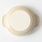 Santo Banko Ware Au Gratin Dish, Small, For One Person Capacity: 9.5 fl oz (270 ml), Heat Resistant, Pottery, Oven Safe, Direct Fire, Microwave, Dishwasher Safe, Stackable, Beige, Made in Japan