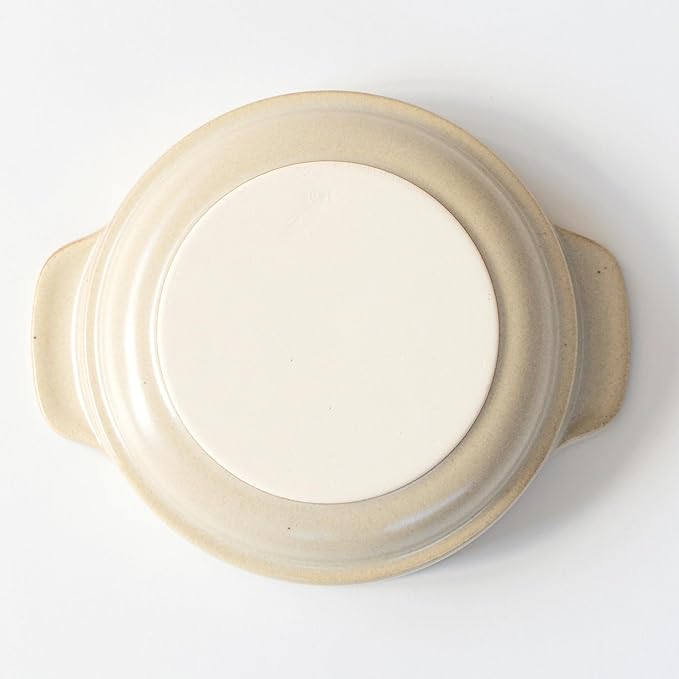 Santo Banko Ware Au Gratin Dish, Small, For One Person Capacity: 9.5 fl oz (270 ml), Heat Resistant, Pottery, Oven Safe, Direct Fire, Microwave, Dishwasher Safe, Stackable, Beige, Made in Japan