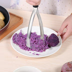 Joyoldelf Heavy Duty Stainless Steel Potato Masher, Professional Integrated Masher Kitchen Tool & Food Masher/Potato Smasher with Silicone Handle, Perfect for Bean, Vegetable, Fruits, Avocado, Meat