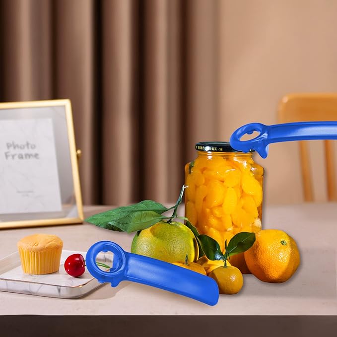 1 Pack Blue Jar-key Jar Opener The Original Easy Use by Anyone (Transparent)