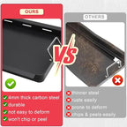 DcYourHome Full Size Griddle Insert for Charbroil Commercial TUR-Infrared Gas Grills 463242515 463242516 463367016 463246018, Carbon Steel Flat Top Griddle Plate for Charbroil 3-Burner Grill Parts