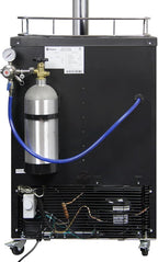 Kegco HBK309X-1 Keg Dispenser, 1 faucet without keg Black Stainless Steel