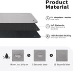 HotLive Dish Drying Mat for Kitchen Counter, Heat Resistant Drainer Mats with Non-slip Rubber Backed, Hide Stain Kitchen Super Absorbent Draining Mat, Easy to Clean Dish Rack Pad, Grey 16"x20"