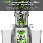 Cold Press Juicer – 5.8" Extra-Wide Feed Chute | Max Nutrient Retention | Slow Masticating Juicer for Whole Fruits & Vegetables