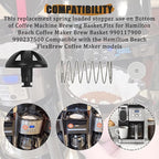 Coffee machine parts 2-Pack Coffee Replacement Brew Basket Spring Loaded Stopper Kits Fits For Mr. Coffee Hamilton Parts Number 990117900 990237500 Coffee Machine Accessory