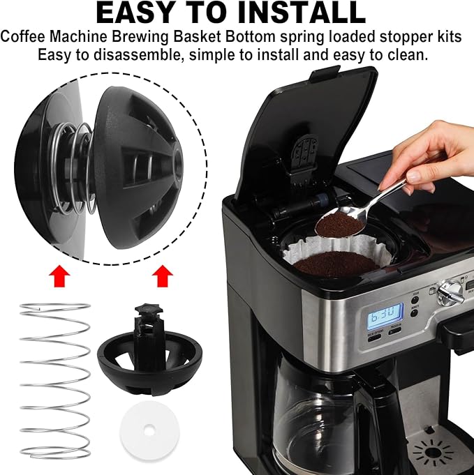Coffee Brewing Basket Bottom spring loaded stopper kits for Hamilton Beach 990117900 990237500,Fits for Mr. Coffee Black and Decker majority coffee makers Brew Basket