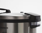 Proctor Silex Commercial 37560R Rice Cooker/Warmer, 60 Cups Cooked Rice Capacity, Nonstick Inner Pot, Hinged Lid, Stainless Steel Housing, Conforms to NSF