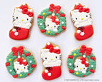 Handstand Kitchen Hello Kitty Holiday Cookie Party Set with Cookie Stamps, Frosting Bag, Spatula and More