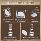 16 Pcs Espresso Machine Filters Replacement for Cuisinart, Activated Charcoal Coffee Water Filter Replacement Compatible with All Cuisinart Coffee Makers