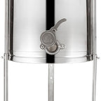 VINGLI 2 Frames Manual Honey Extractor Separator, Food Grade Stainless Steel Honeycomb Spinner Drum Crank by Hand with Adjustable Height Stands, Beekeeping Pro Extraction Apiary Centrifuge Equipment