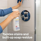 ATTITUDE Shower & Tile Cleaner, EWG Verified, Plant-Based & Vegan Bathroom Spray, Removes Soap Scum & Grime, Citrus Zest Scent, 27.1 Fl Oz