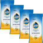 Pledge Multisurface Cleaning Wipes, pH Balanced, Fresh Citrus, 25 Count (Pack of 4, 100 Total Wipes)