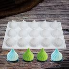 Cone Whirlwind Onion Silicone Cake Mold for Chocolate Mousse Pudding Dessert Bread Bakeware Pan Decorating (Onion C_11.6 X6.8 X1.72inch)