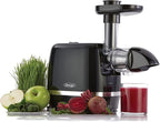 Omega H3000D Cold Press Juicer Machine, Vegetable and Fruit Juice Extractor, Triple-Stage Slow Masticating Juicer, 150 W, Black
