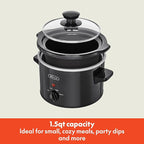 Bella 1.5 QT slow cooker, Black