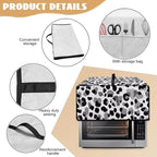 Leopard Print Toaster Oven Dust Cover, Heat-Resistant Case for Toaster Oven, Heavy Duty Washable Dust Cover Fit Most Small Appliance, (Medium-16.1*19.71*10 inches)