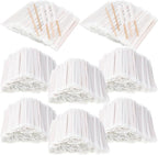 3000 Pcs Individually Wrapped Wooden Coffee Stirrers, Disposable Coffee Stir Sticks Round End Sticks Bulk Wood Stirrers for Cocktail Hot Drinks Restaurant Bar Home Office (5.5 Inch)