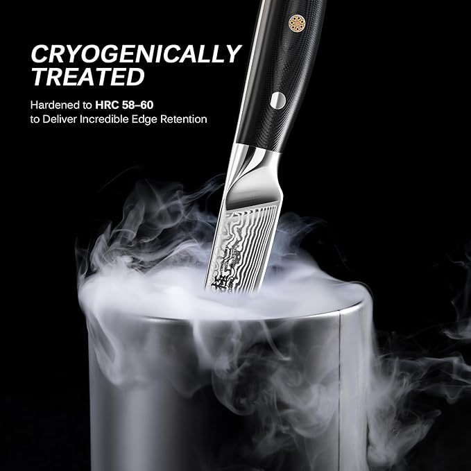 KYOKU Paring Knife - 3.5" - Shogun Series - Japanese Style VG10 Steel Core Damascus Blade - with Sheath & Case