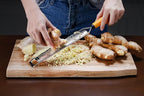 Deiss PRO Lemon Zester & Heavy Duty Cheese Grater & Vegetable Grater - Parmesan Cheese Lemon, Garlic, Nutmeg, Chocolate, Fruits, Vegetables, Ginger Grater - Cheese Shredder & Stainless Steel Grater