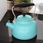 Chantal Tea Kettle, Vintage Series, Enamel on Steel, Whistling (Aqua)