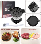 Chicken Shredder Tool Twist Large Chicken Breast Shredder Tool-Meat Shredder Meat Masher for Chicken Ground Beef Pork with Up-grated Stainless Steel Spikes Kitchen Gadgets Essentials (Black&Black)