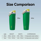 Owala FreeSip Sway Insulated Stainless Steel Water Bottle with Two-Way Spout, Built-In Straw and Bucket Handle, Made for Travel, School, and Sports, 40oz, BPA Free, Leak Proof, Putting Green