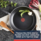 T-fal Experience Nonstick Cookware Set 12 Piece, Induction, Oven Broiler Safe 350F, Kitchen Cooking Set w/Fry Pans, Saucepan, Stockpot, Kitchen Utensils, Pots and Pans, Dishwasher Safe, Black