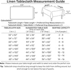 Solino Home Linen Tablecloth for Rectangle Tables 60 x 108 Inch - 100% Pure Linen Peach Table Cloth - Fete, Machine Washable Cloth Tablecloth
